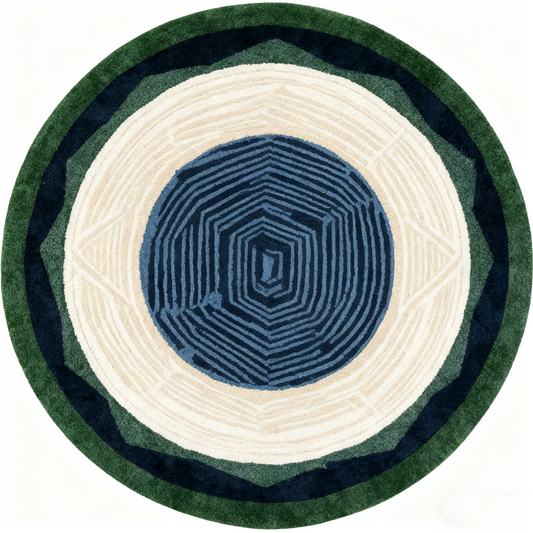 Flatweave Cotton Round Rug