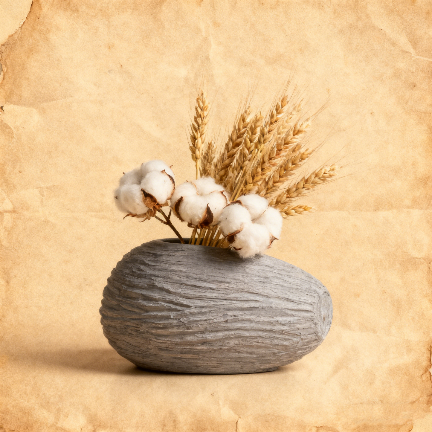 Organic Shaped Deco Ripples Vase