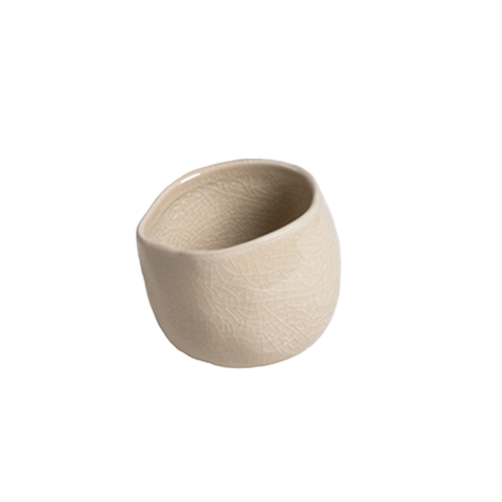Asymmetric Textured Ceramic Decor Pot