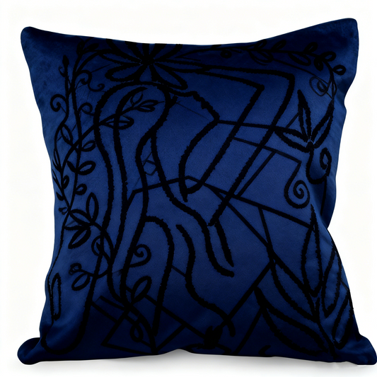 Artistic Figure Patterned Cushion