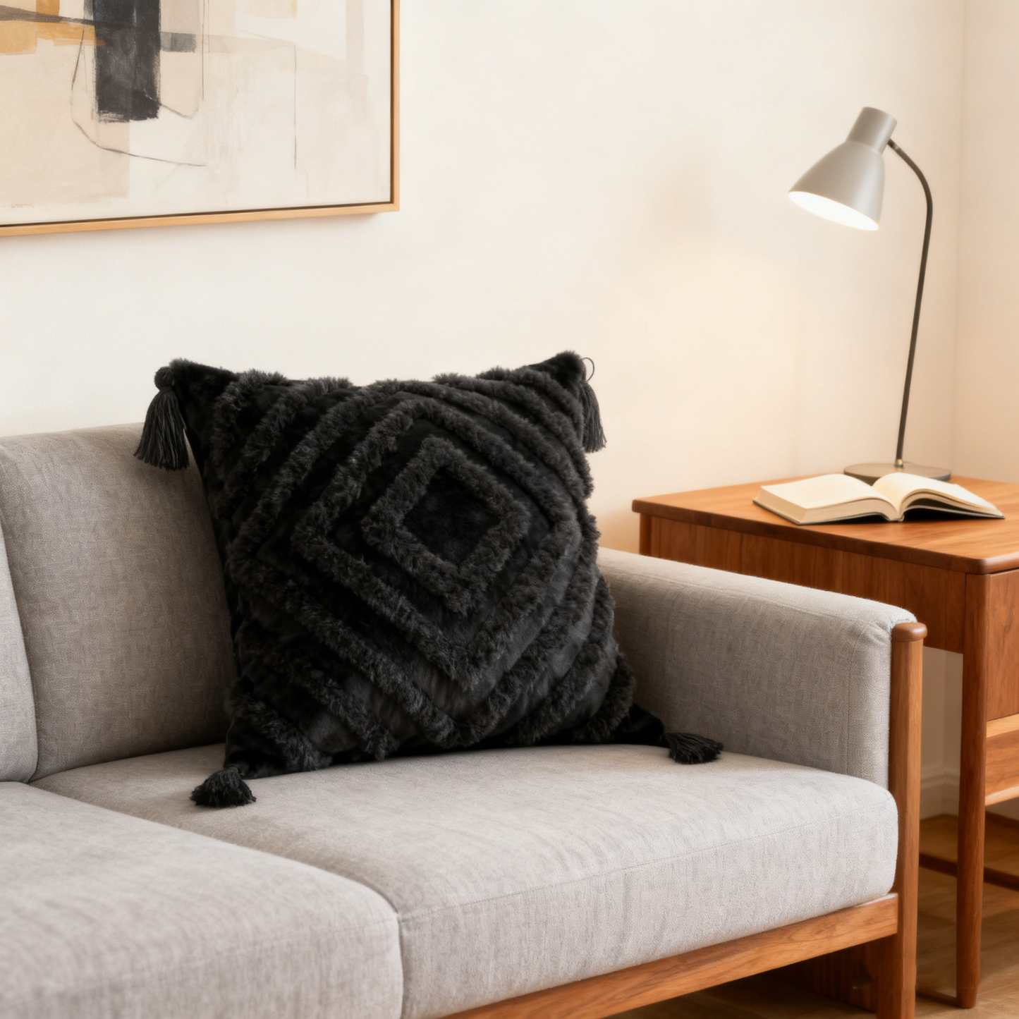 Plush Faux Fur Cushion