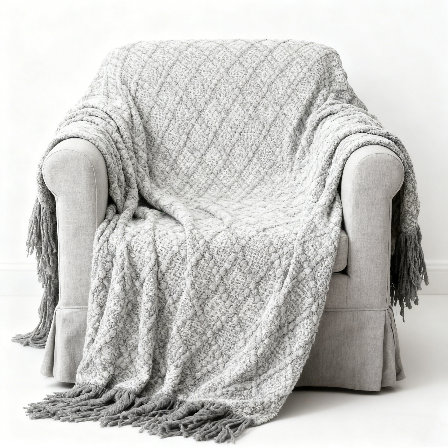 Cozy Diamond Pattern Throw Blanket