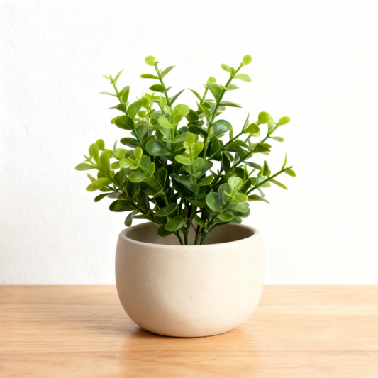 Asymmetric Textured Ceramic Decor Pot