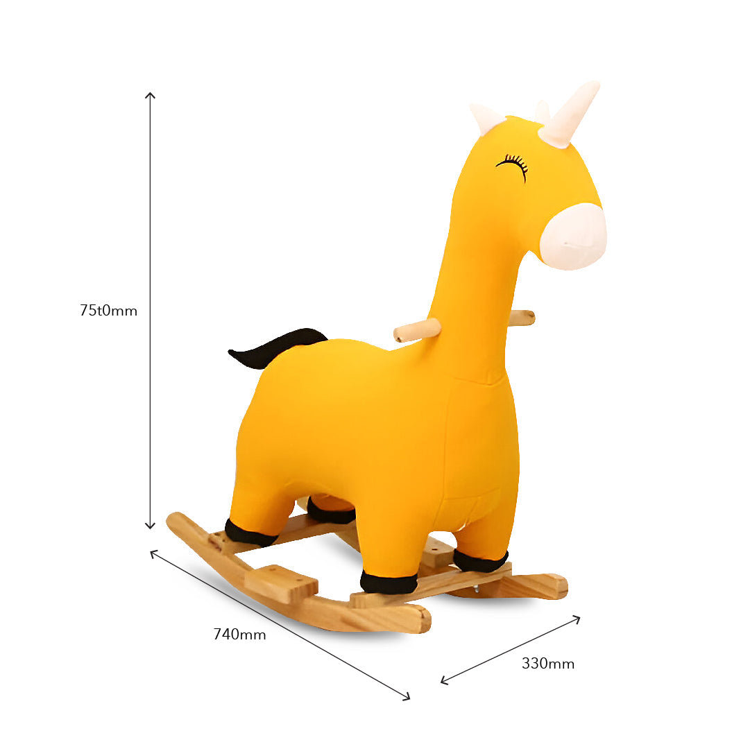 Rocking Unicorn Mustard Yellow
